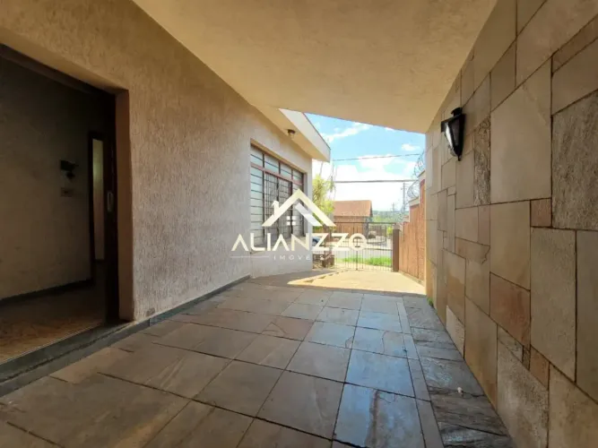 Casa Padrão para Locação Bairro Jardim América em Ribeirão Preto/SP. Alianzzo Imóveis