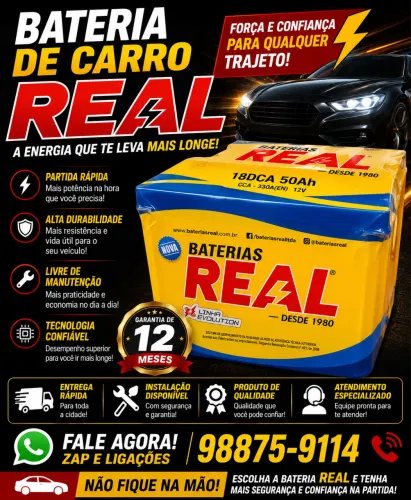Bateria de carro real entrega è instalação grátis 