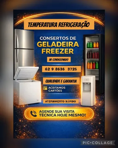 Tudo Para você:Consertos e Manutenção em Geladeiras/Freezer/Ar Condicionado e outros 