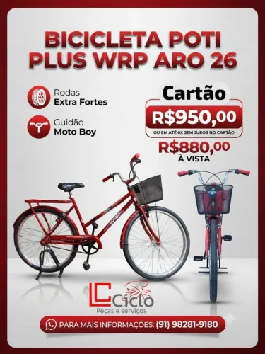 Bicicleta poti plus aro 26