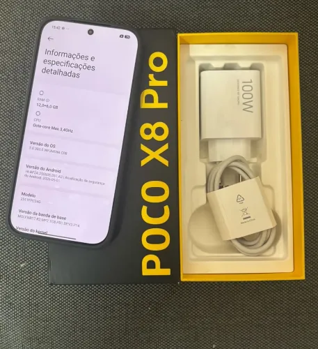 POCO X8 PRO 512 COM CAIXA