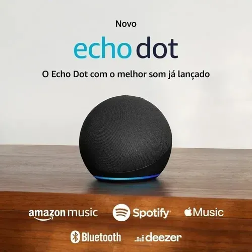Caixa de Som Echo Dot 5ª geração Amazon, com Alexa, Smart Speaker, Preto