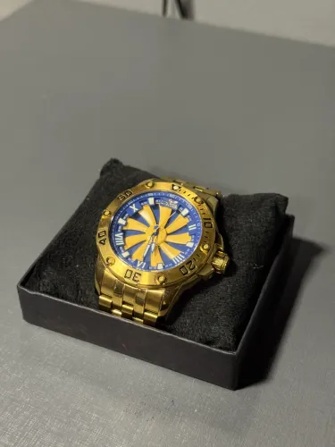 Relógio invicta + corda de moeda antiga