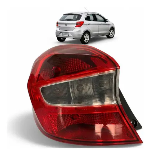 Lanterna Traseira Ford Ka Hatch Cristal Esquerda 2015 A 2018 Esquerdo/motorista Vermelho