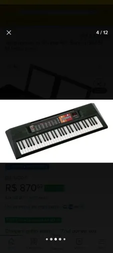 500 reias Teclado Yamaha psr f51