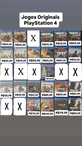 Jogos originais ps4, play4, PlayStation 4 | parcelo