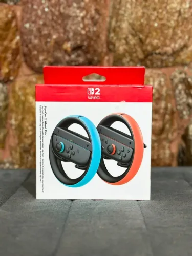 Suporte de volante para Joycon Switch 2 - Novo Lacrado - Somos Loja - Temos garantia