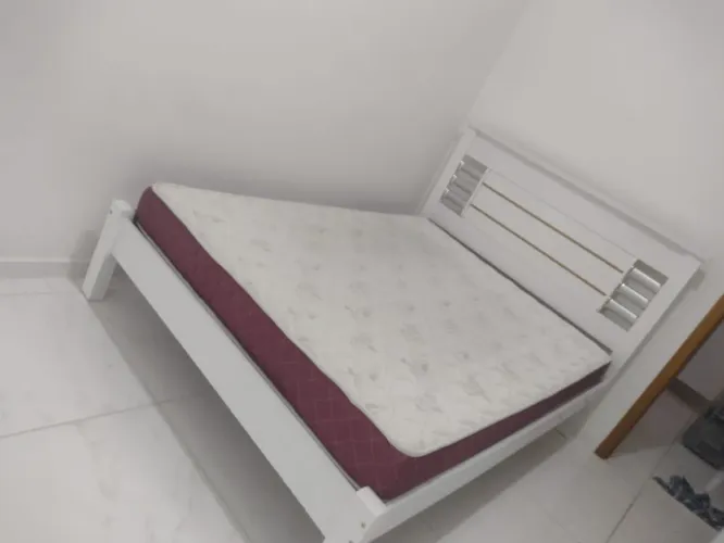 Cama de casal e Colchão Castor Red & White D33