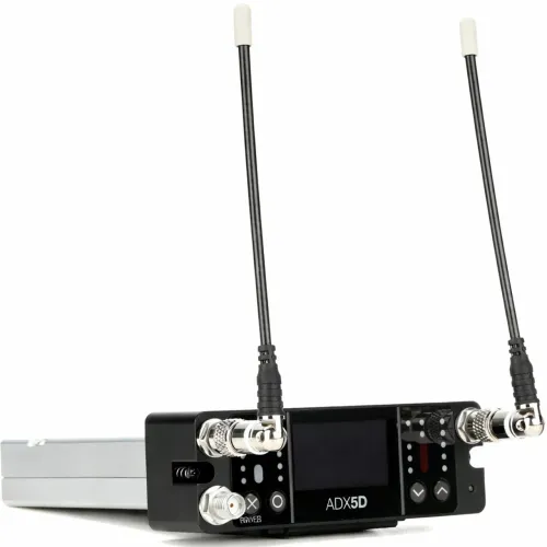 Receptor Duplo Compacto Shure Axient Digital ADX5D G55 470-636MHz / Talk Switch + ShowLink