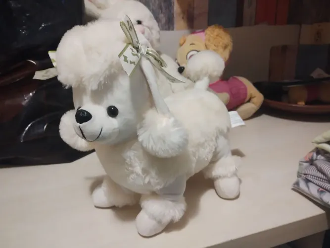 Pelúcia poodle em perfeitas condições 