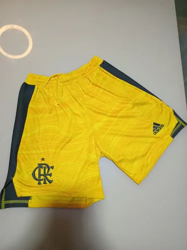Short goleiro Flamengo amarelo