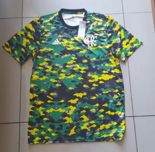 Camisa Flamengo Pré Jogo Camuflada 2021 G Adidas - Nova Etiquetada