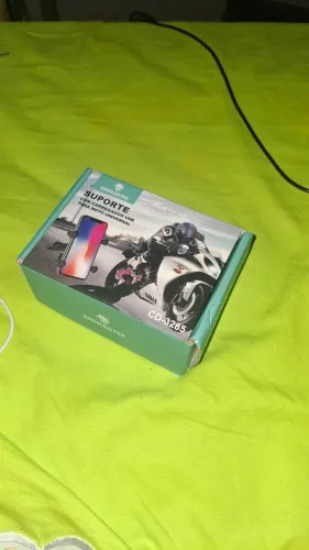 Suporte garra com carregador celular moto