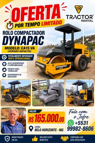 CA15 VA Rolo Compactador DYNAPAC