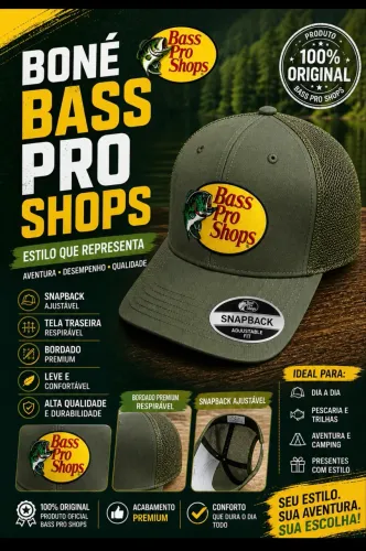Boné Bass Pro Shops original 