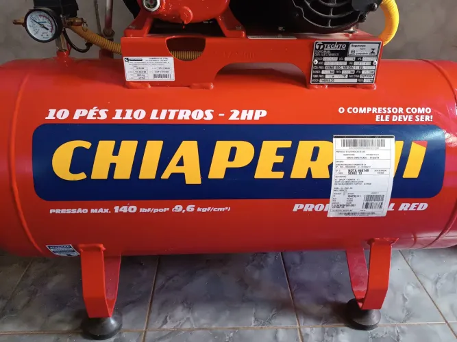 Compressor de ar de 10 pés e 110 litros bivolt