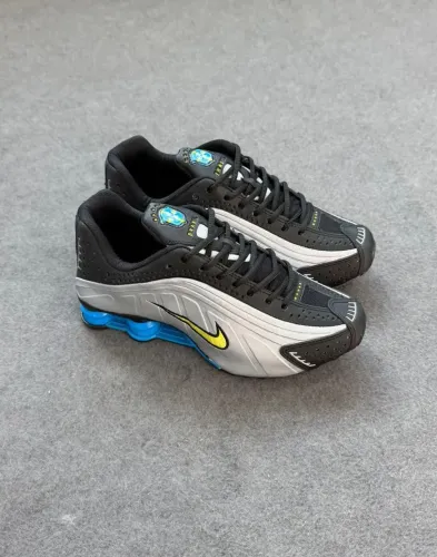 Nike Shox R4 / 4 Mola - Brasil, NJ. - 37 ao 43 - azul, prata e preto - Novo, Na Caixa 