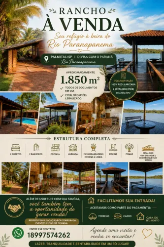 Rancho beira rio