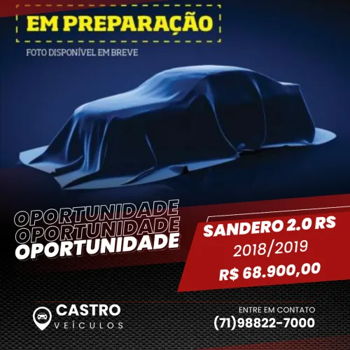 Sandero 2.0 RS HI-Flex Manual 2018/2019 Novíssimo
