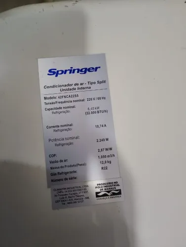 Vendo ar condicionado de 22.000btus