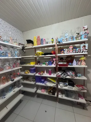 Loja prateleiras balcao