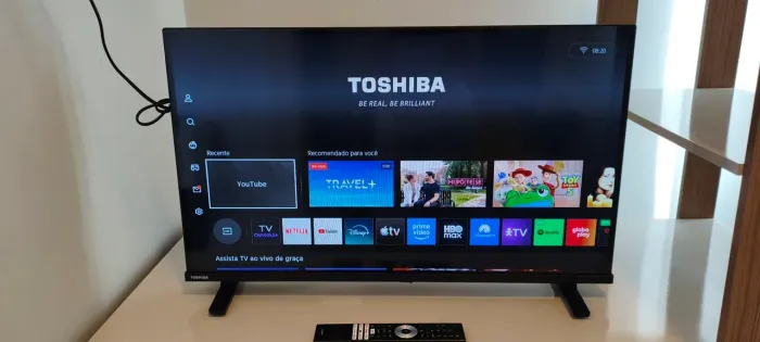 Smart TV Toshiba 32 polegadas HD Wi-Fi - Netflix, YouTube e mais