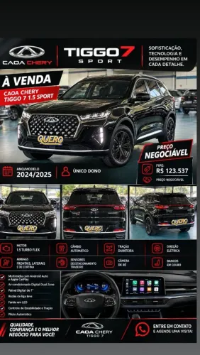 Chery Tiggo 7 Sport 1.5 Turbo Flex 16V Aut. 2025