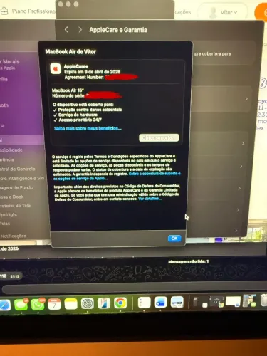 MacBook Air M4 15? 24gb e 512gb na garantia Apple até 2028