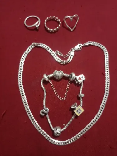 Kit feminino de prata 925