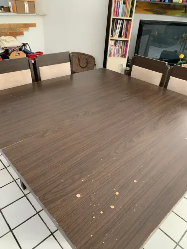 Mesa de Jantar Quadrada 8 Lugares + 8 Cadeiras | Estrutura Excelente