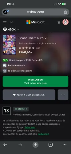 Conta Xbox 