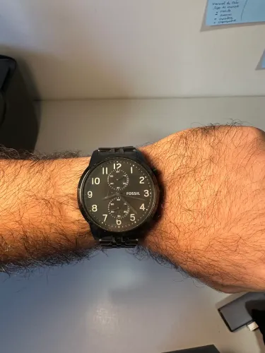 Relógio Fossil Original - Cronógrafo - Aço Inox - R$ 350