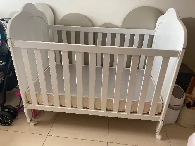 Berço americano (Vira mini cama) + colchão + frete grátis 