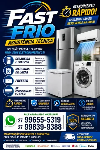 Conserto maquinas geladeiras em geral