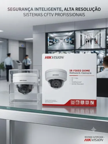 Câmera de segurança dome IP da Hikvision