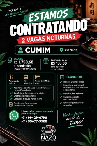 Vaga de emprego!!!
