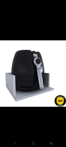 Suporte Airfryer, bebedouro MDF 35x35cm