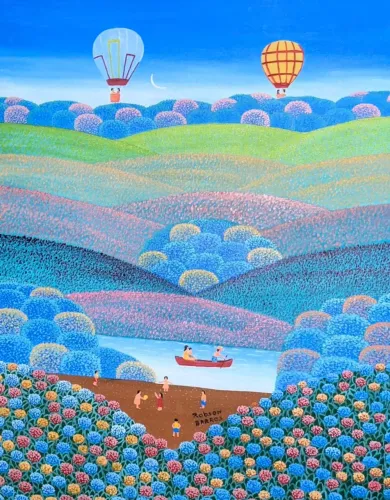 Robson barros tema passeio de balão medida 40x50