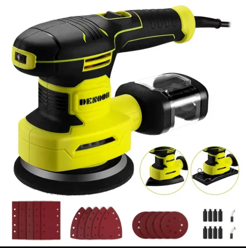 Lixadeira 3 En 1 Lijadora De Orbital Electrica Professional 350W 13000 RPM 6 Velocidad