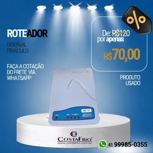 ### *Roteador Pináculo MC-1T Slim Original - Produto Usado | R$ 70,00*