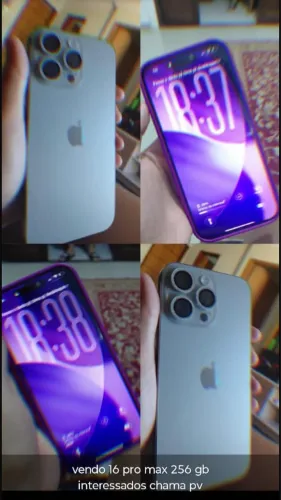 iPhone 16 Pro Max 256GB desbloqueado 87% de bateria funcionando tudo