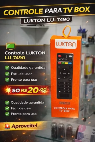Controle de tv box 