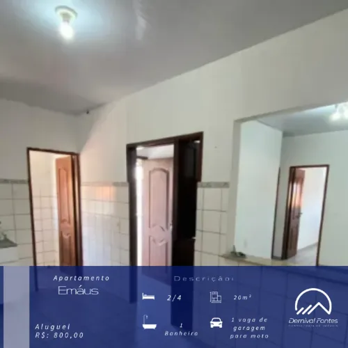 Apartamento para locação no bairro de Emaús Parnamirim/RN!