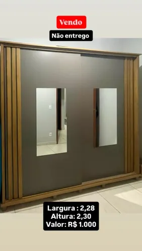 Guarda roupa casal grande semi novo