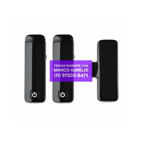Microfone Lapela Sem Fio Duplo Wireless Micro Usb C - R$ 100