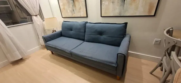 Sofá azul marinho 2m X 0,50