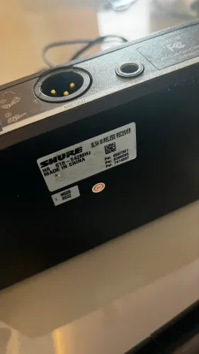 Microfone Sem Fio Shure BLX24 / SM58 Original - Frequência H8