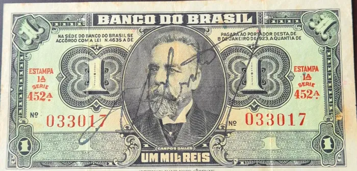 Nota de 1 mil reis de 1923
