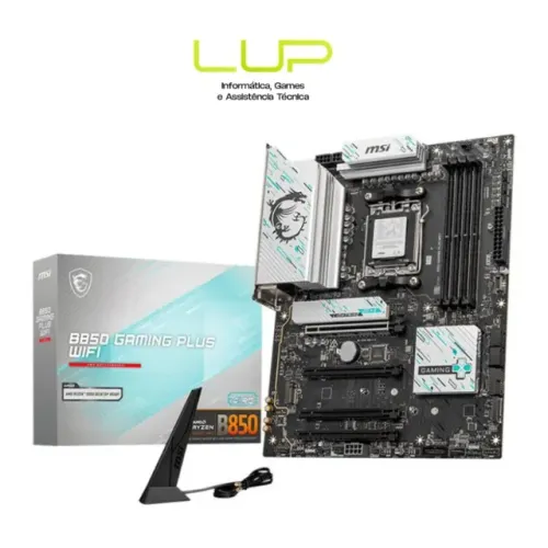 (LOJA FÍSICA) Placa Mae Msi B850 Gaming Plus Wifi Ddr5 Amd B850