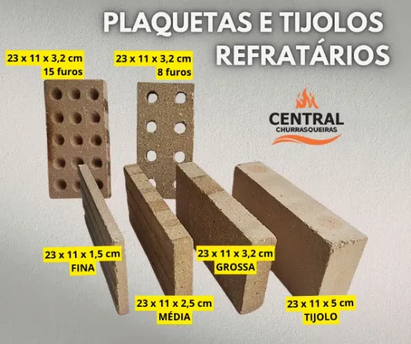 TIJOLOS E PLAQUETAS REFRATÁRIAS